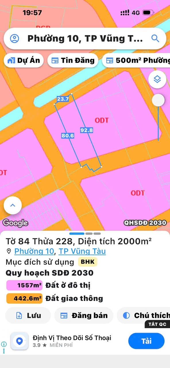 Đất nông nghiệp 2000m² tại Phường 10 Vũng Tàu - Cơ hội đầu tư tuyệt vời!