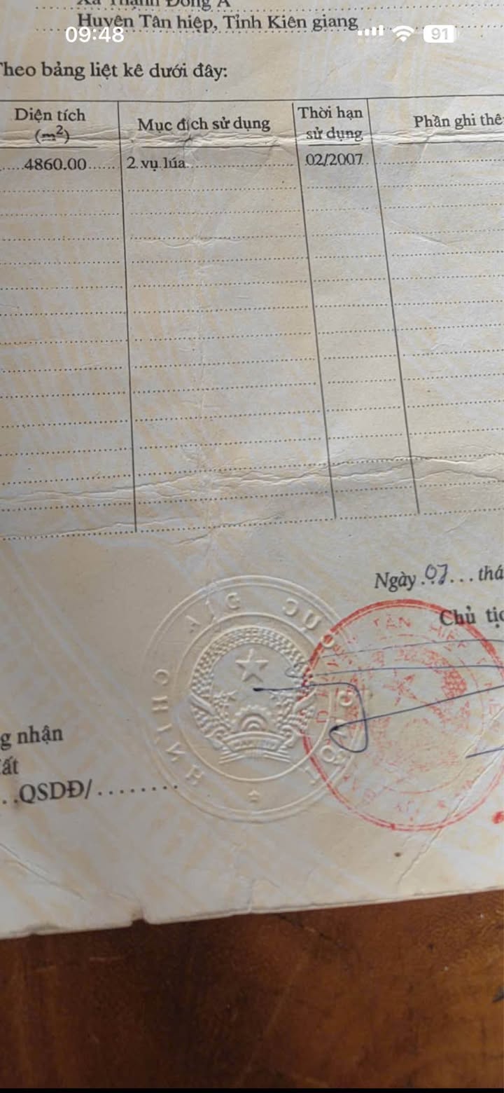 Đất nền Tân Hiệp 5040m² giá thỏa thuận - Cơ hội đầu tư hấp dẫn!