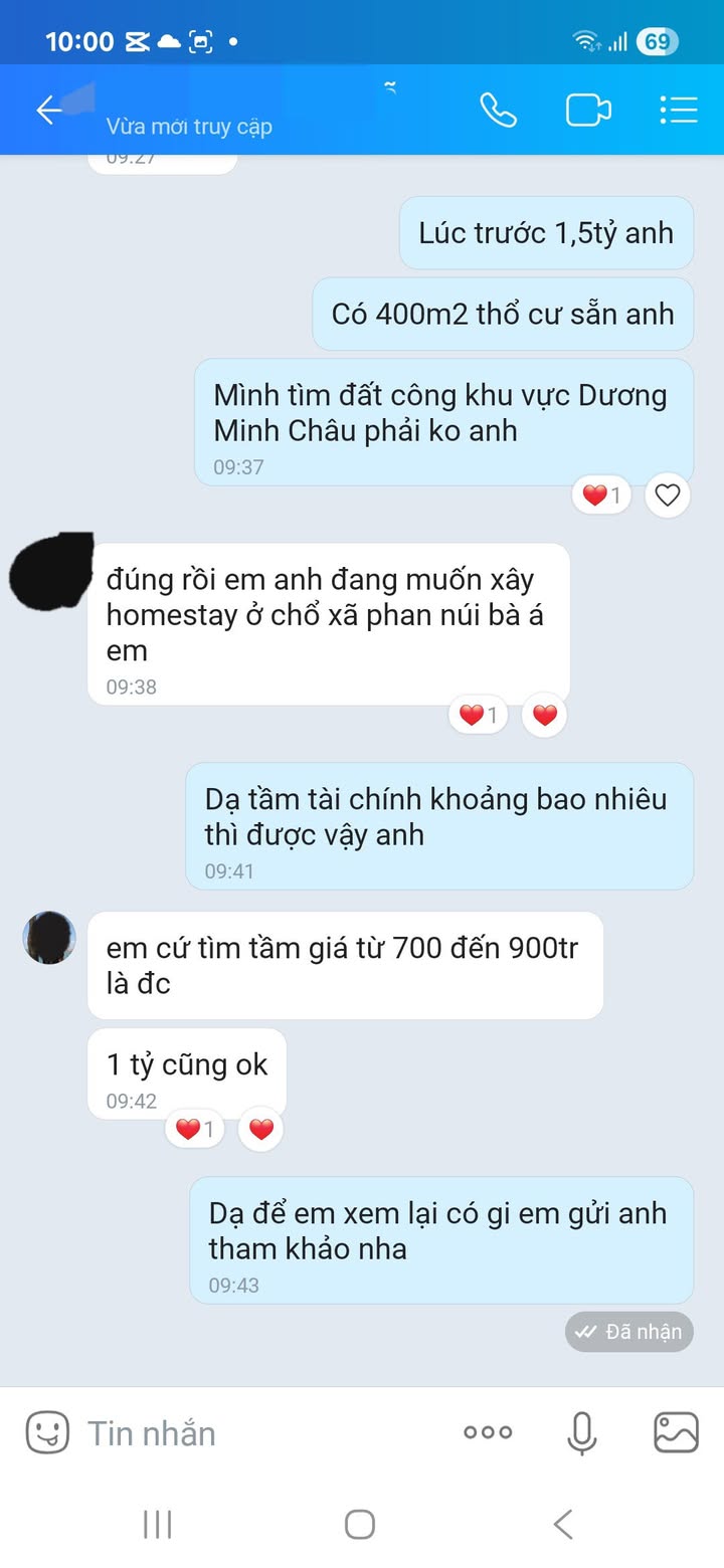 Đất nền xã Phan, Dương Minh Châu 1000m² giá 1 tỷ - Cơ hội đầu tư tuyệt vời!