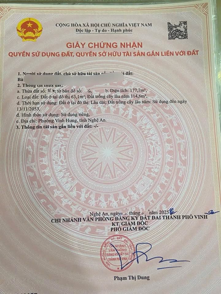 Đất ở Quán Bàu, Vinh 71.4m² - Pháp lý rõ ràng, giá thỏa thuận!