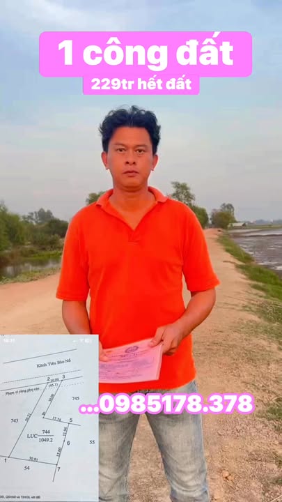 Đất nền Bến Cầu Tây Ninh 1000m² giá 229 triệu - Cơ hội đầu tư hấp dẫn!