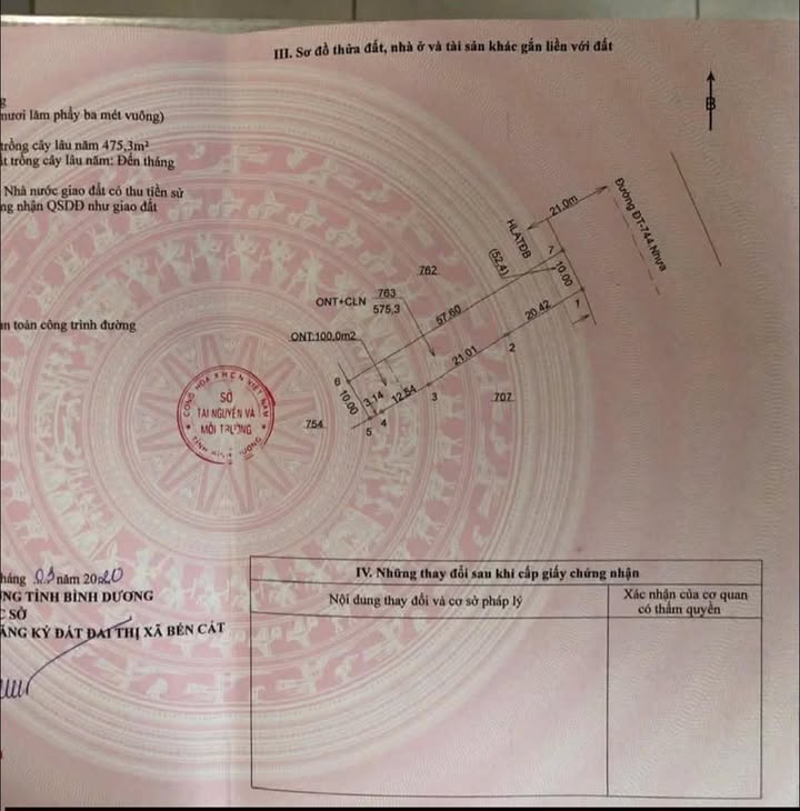 Đất nền An Tây Bến Cát 570m² giá 6 tỷ - Vị trí đầu tư cực đẹp!