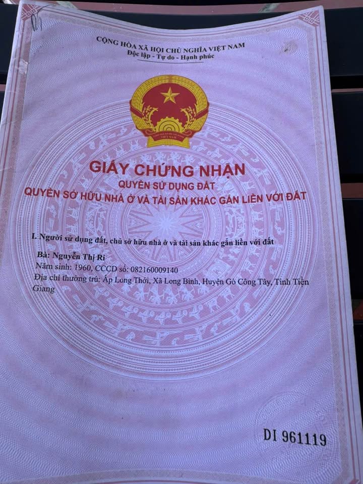 Đất nền Cần Giuộc 100m² giá 1.45 tỷ - Bán gấp mặt tiền đường Ba Nhơn!