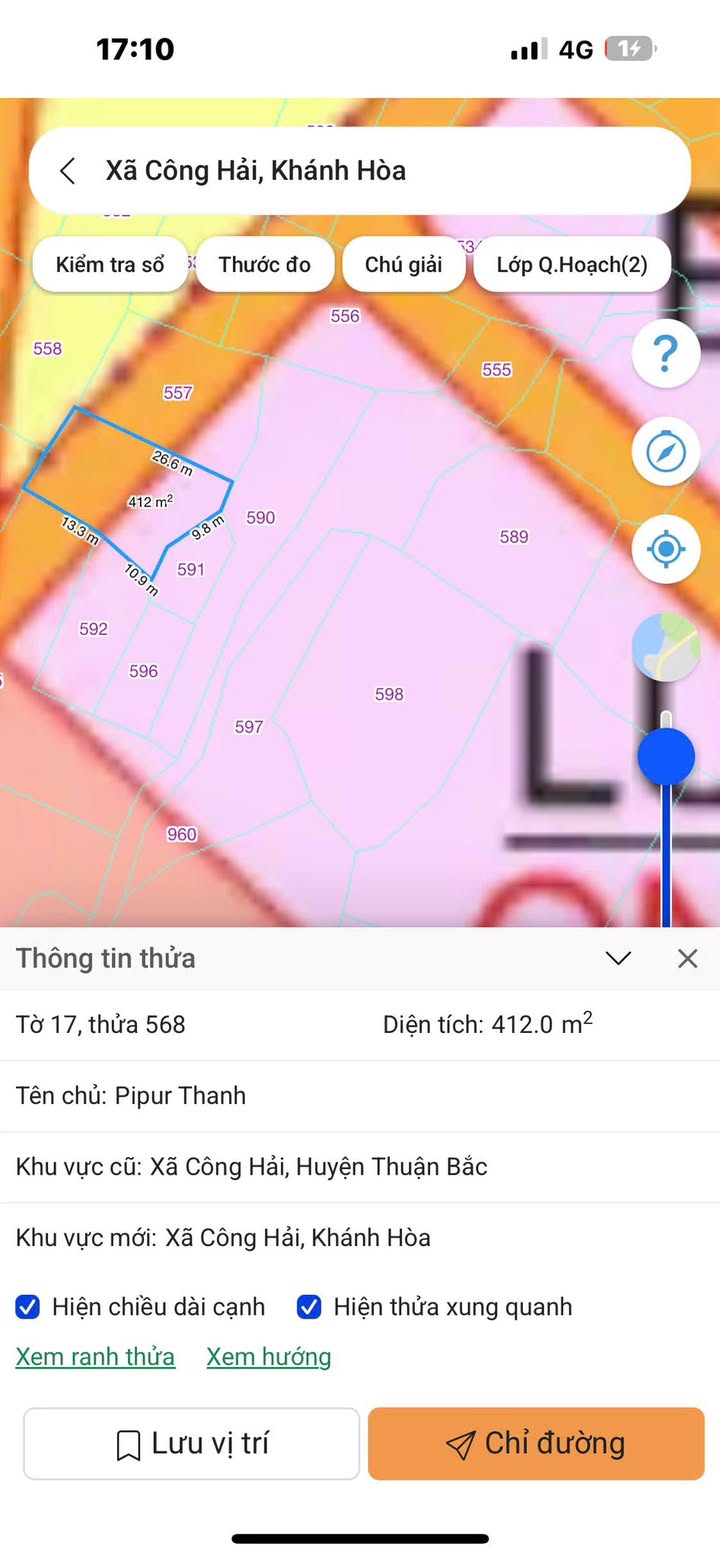 Đất nông nghiệp xã Công Hải 2631m² giá 600 triệu - Cơ hội đầu tư tuyệt vời!