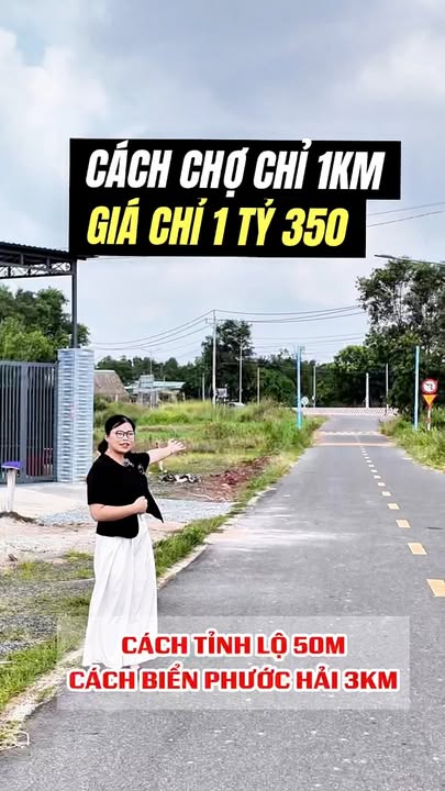 Đất nền Phước Hải, Long Điền 128,9m² giá 1,35 tỷ - Cách biển chỉ 3km!