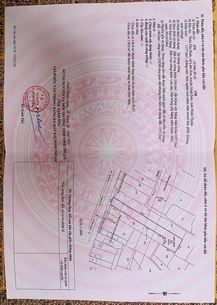 Đất thổ cư mặt đường QL27A, Ninh Sơn 1157m² giá 14 tỷ - Vị trí đẹp, cơ hội đầu tư sinh lời!