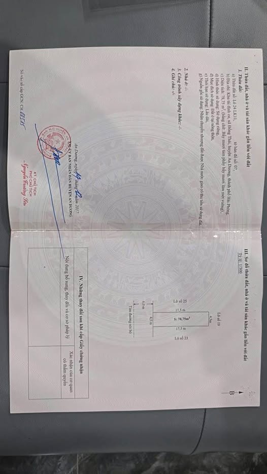 Đất nền Khu Tái Định Cư Đồng Thái An Dương 79m² giá 3.8 tỷ - Tiềm năng đầu tư cao!