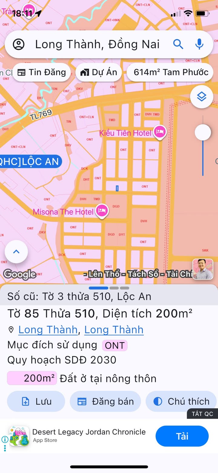 Bán đất khu dân cư D2D Lộc An 200m² giá 4.35 tỷ - Đầu tư sinh lời ngay!