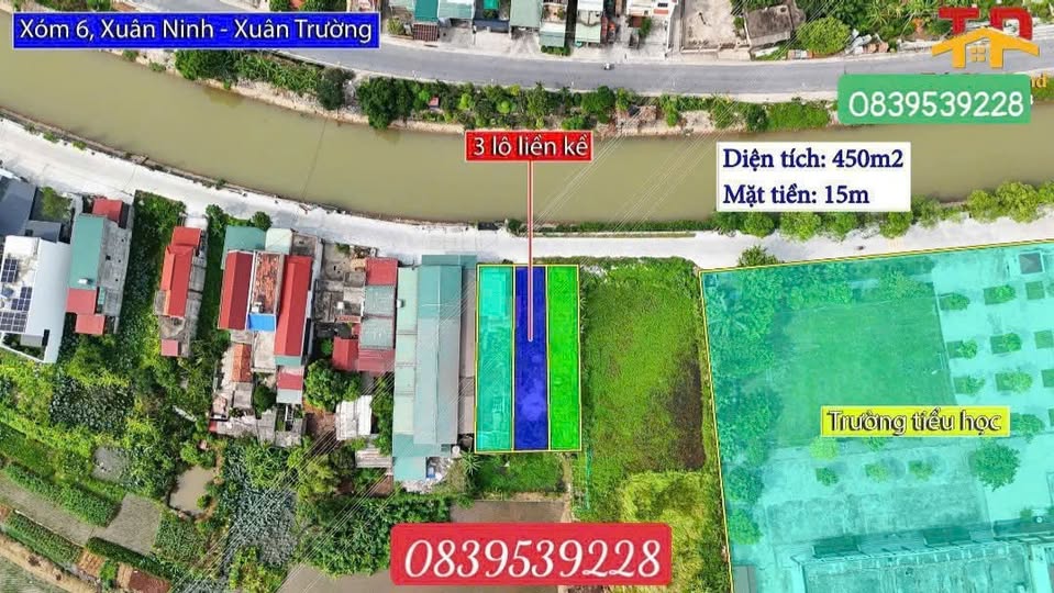 Đất liền kề tại xóm 6 - Xuân Ninh 450m² - Cơ hội đầu tư tuyệt vời!