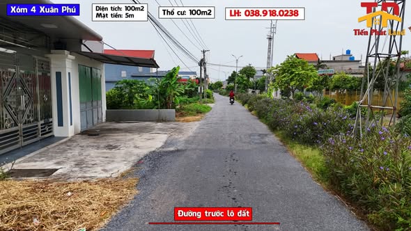 Đất nền xã Xuân Phú 100m² giá thỏa thuận - Đường nhựa rộng rãi, ô tô tránh nhau!