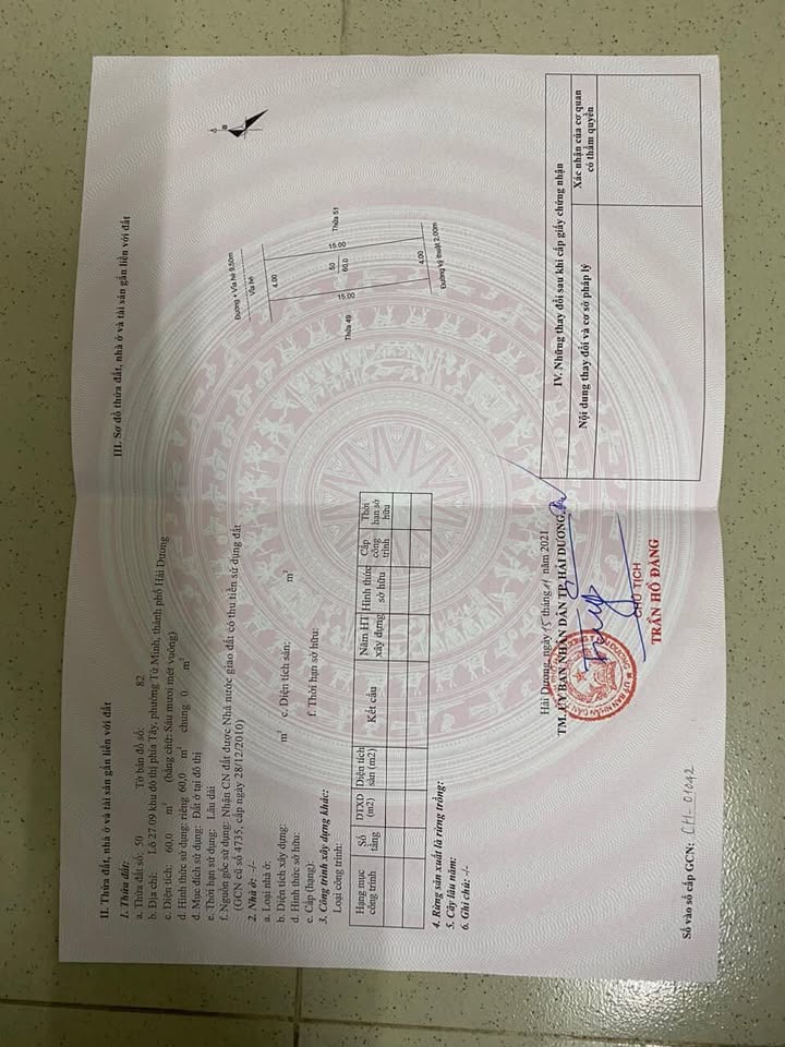 Lô Đất Khu Đô Thị Thiên Phú Hải Dương 60m² giá 2 tỷ - Cơ hội đầu tư hấp dẫn!