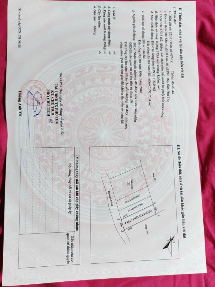 Đất nền khu phố 4, phường Hà Lộc, Phú Thọ 174m² giá 800 triệu - Đầu tư sinh lời ngay!