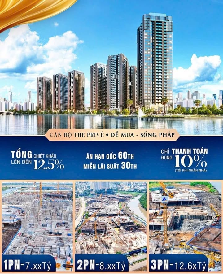 Căn hộ The Prive Quận 2 55m² giá 1 tỷ - Sẵn sàng đón chủ nhân!
