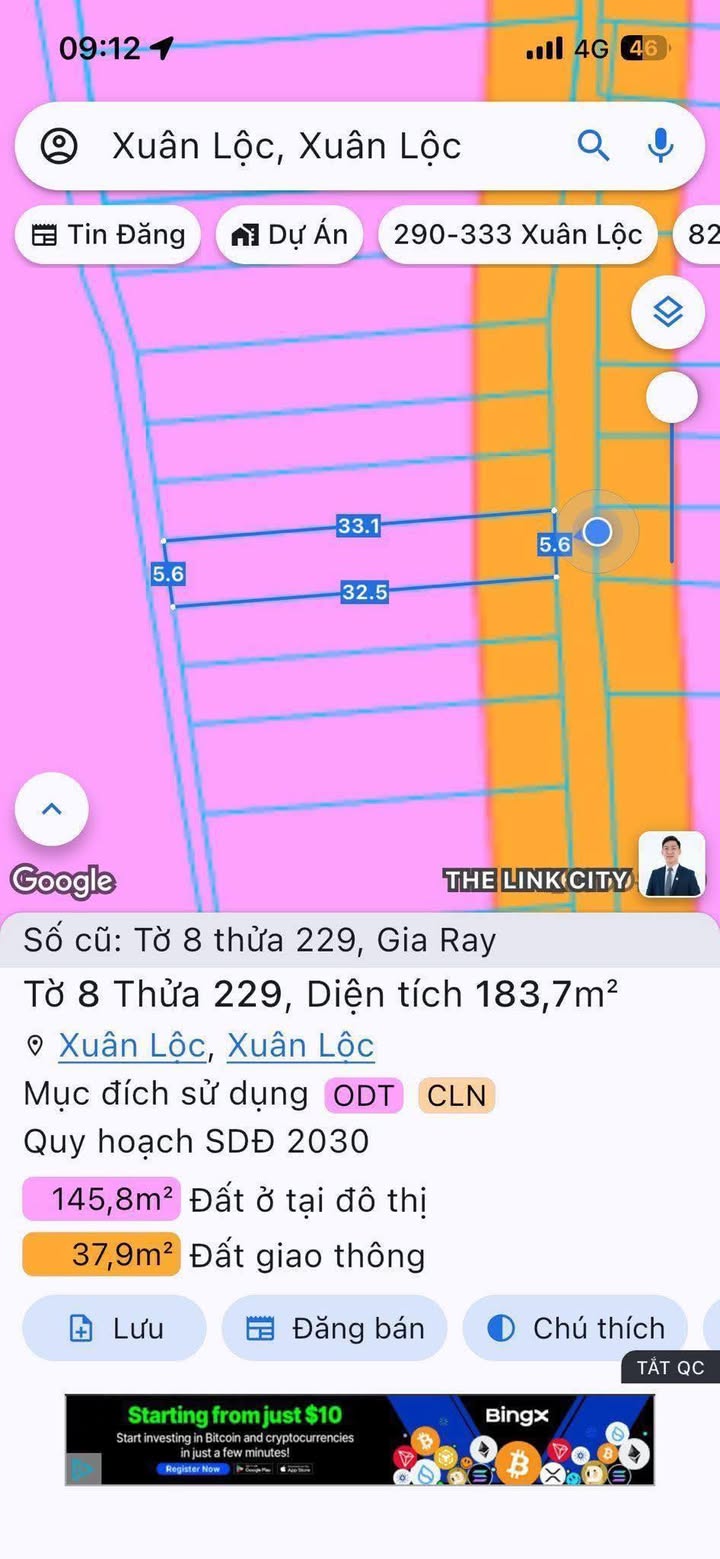Đất nền Gia Ray Xuân Lộc 179m² giá 1.35 tỷ - Sổ đỏ chính chủ, đầu tư sinh lời!