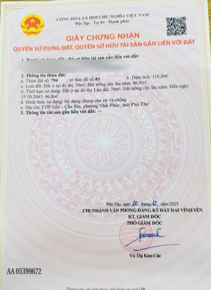 Đất nền Gẩy, Định Trung, Vĩnh Yên 116m² giá 1.9 tỷ - Đầu tư sinh lời tiềm năng!