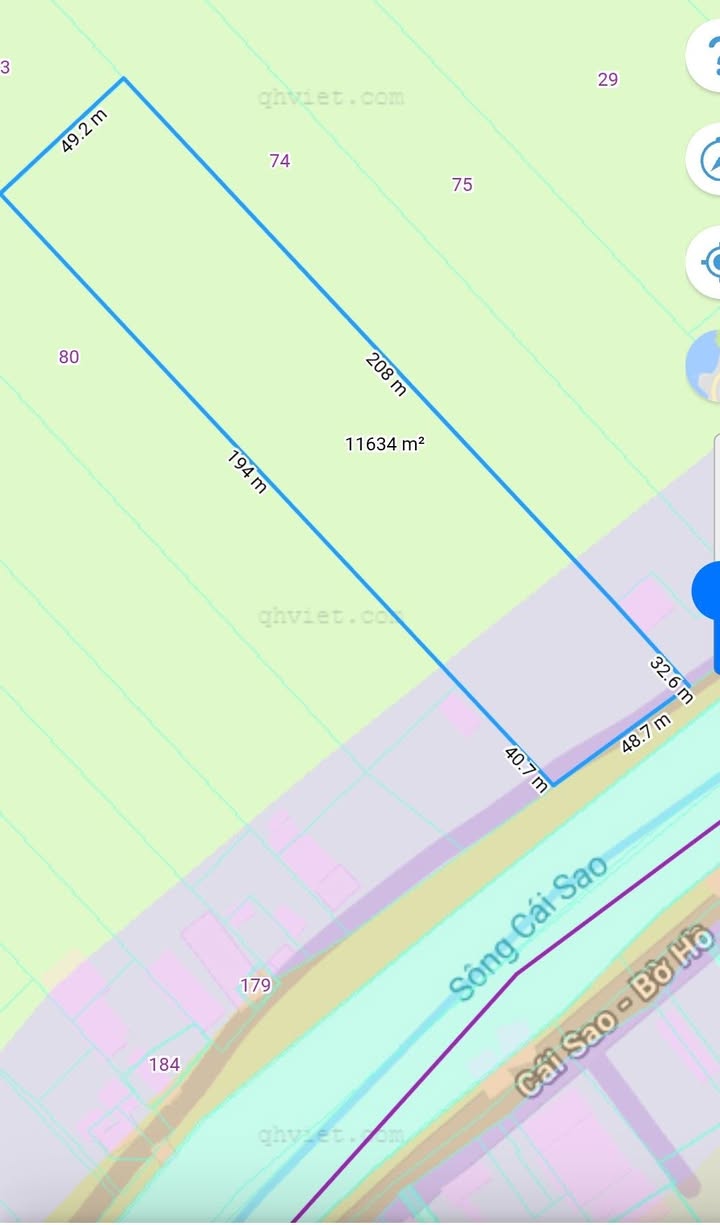 Đất nông nghiệp Mỹ Thới 11000m² giá thỏa thuận - Mặt tiền đường nhựa Cái Sao