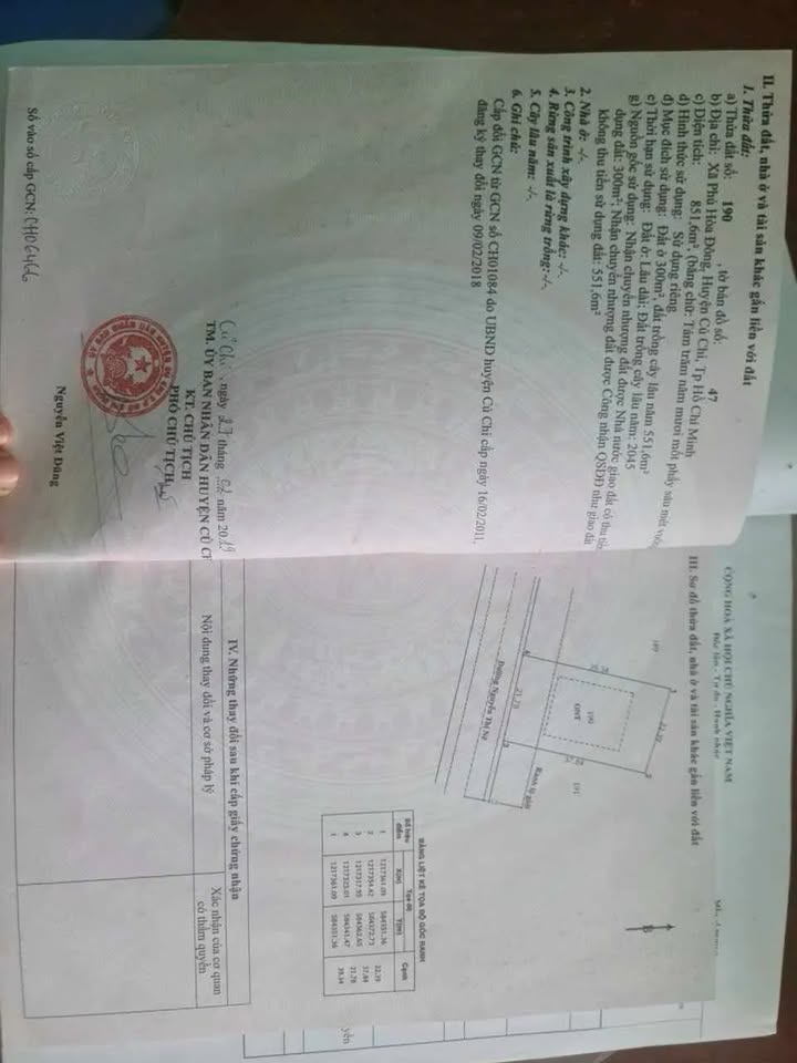 Đất nền mặt tiền đường Nguyễn Thị Nê, Củ Chi 858m² - Đầu tư sinh lời ngay!