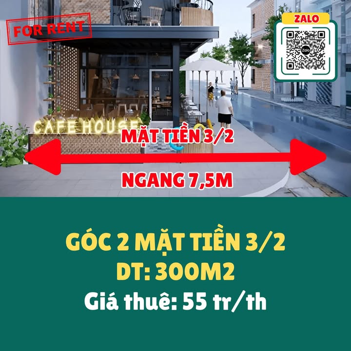 Shophouse 3/2 Ninh Kiều 300m² giá 150 triệu - Vị trí đắc địa, thuận tiện kinh doanh!