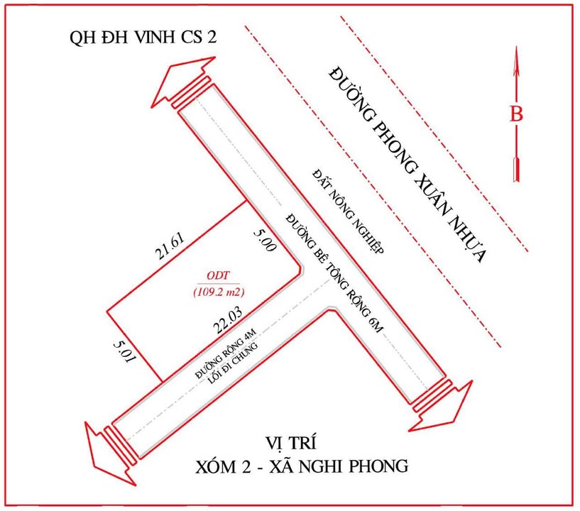 Đất nền Phường Vinh Lộc 109m² giá 2.3 tỷ - Vị trí đắc địa, đầu tư sinh lời!