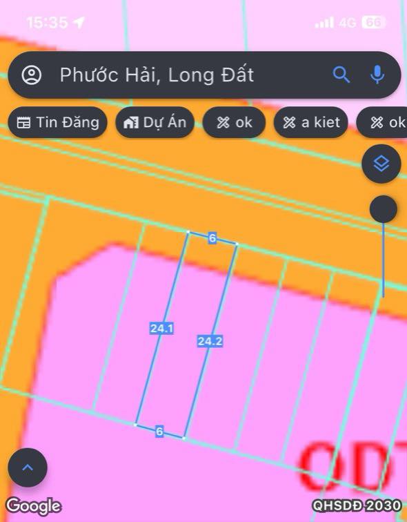 Đất Thổ Cư Tỉnh Lộ 44B, Long Điền 144m² giá 2.1 tỷ - Kinh doanh sinh lời ngay!