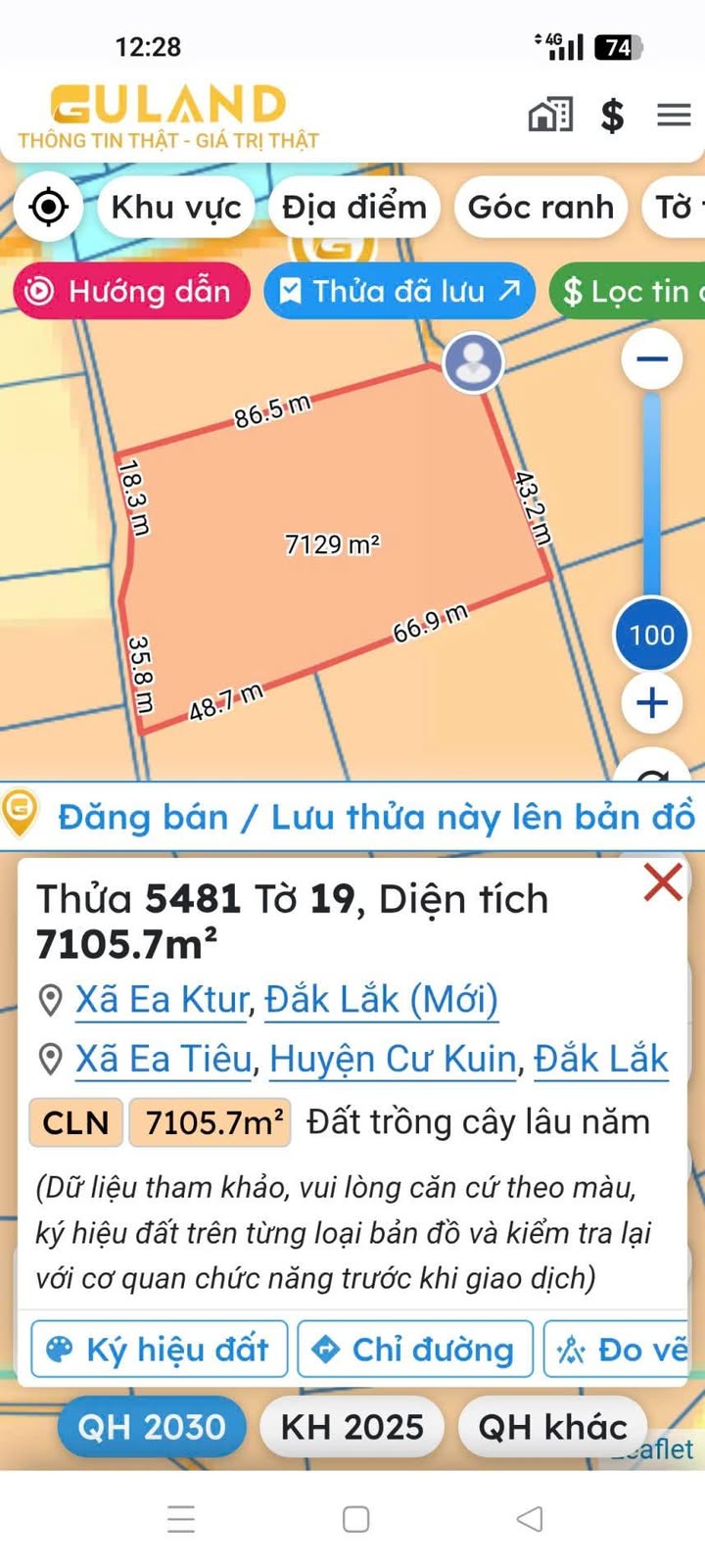 Đất nông nghiệp Cư Kuin 7100m² giá 2.17 tỷ - Sổ đỏ chính chủ