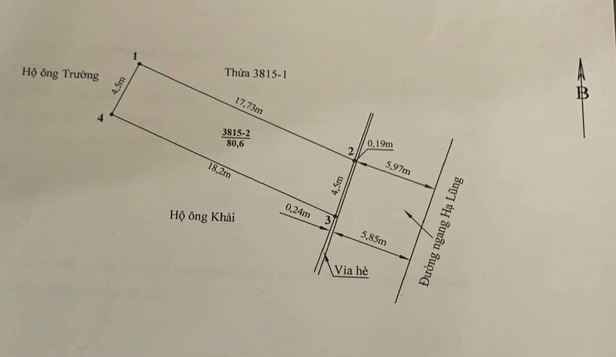 Đất Mặt Đường Hạ Lũng Đằng Hải 80m² giá 6.28 tỷ - Đầu tư sinh lời tốt!