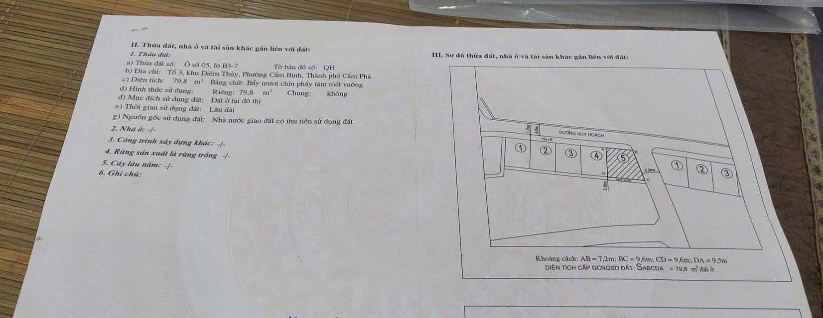 Đất nền Cẩm Đông 80m² giá 1.9 tỷ - Cắt lỗ sâu, sát chợ sầm uất!
