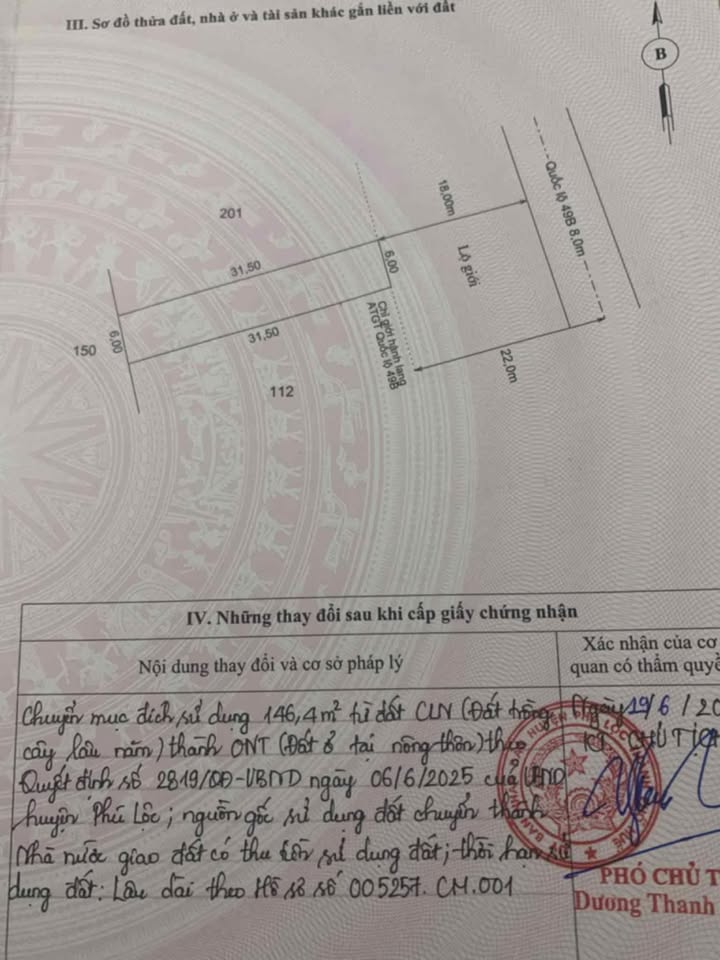 Đất nền Vinh Hưng 189m² giá 1.6 tỷ - Đầu tư sinh lời ngay!