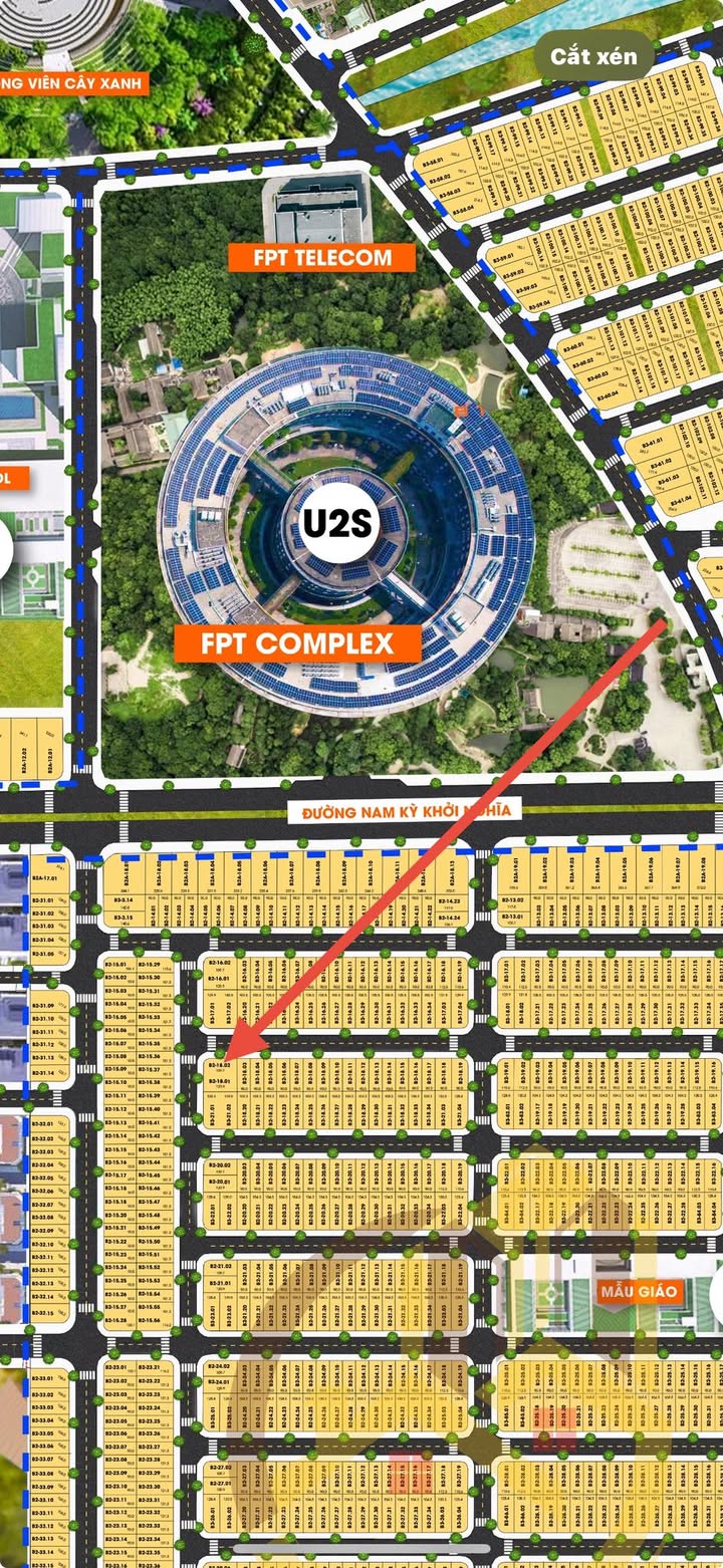 Đất nền lô góc FPT Đà Nẵng 109m² giá 7,5 tỷ - Cơ hội đầu tư tốt nhất!