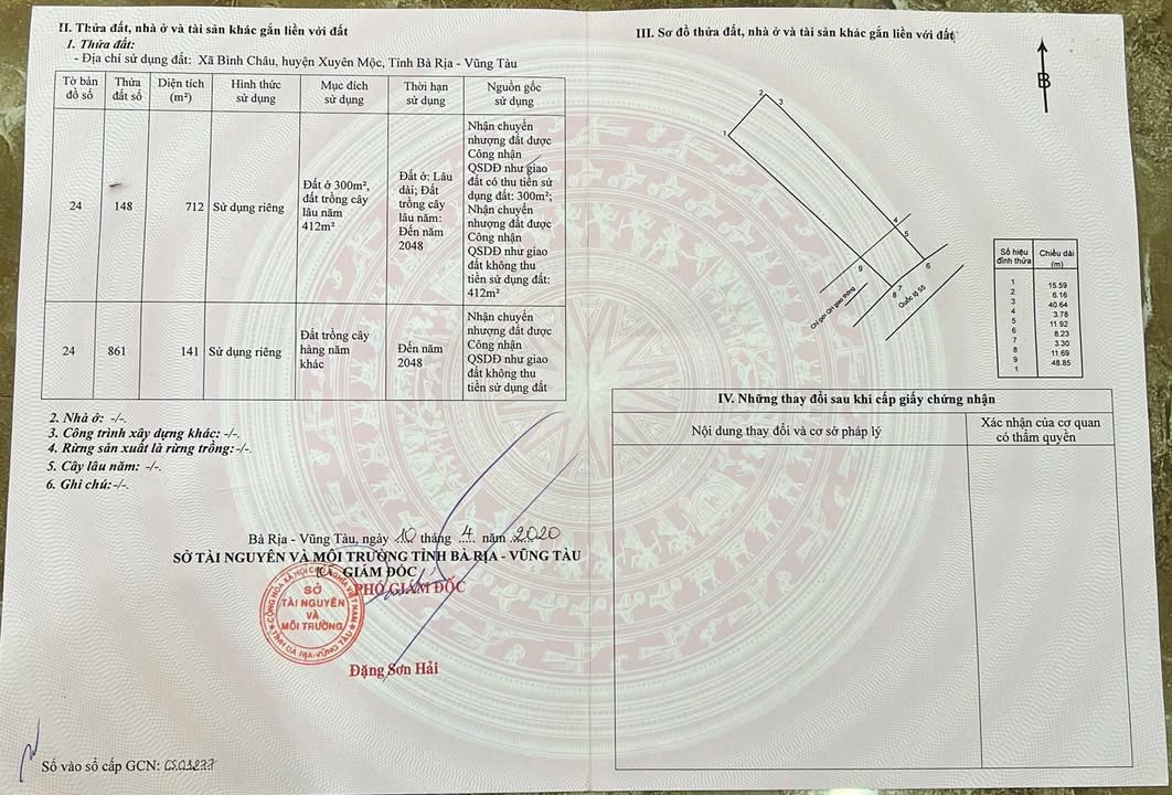 Đất nền Xuyên Mộc 1000m² - Đầu tư sinh lời ngay tại Bình Châu!