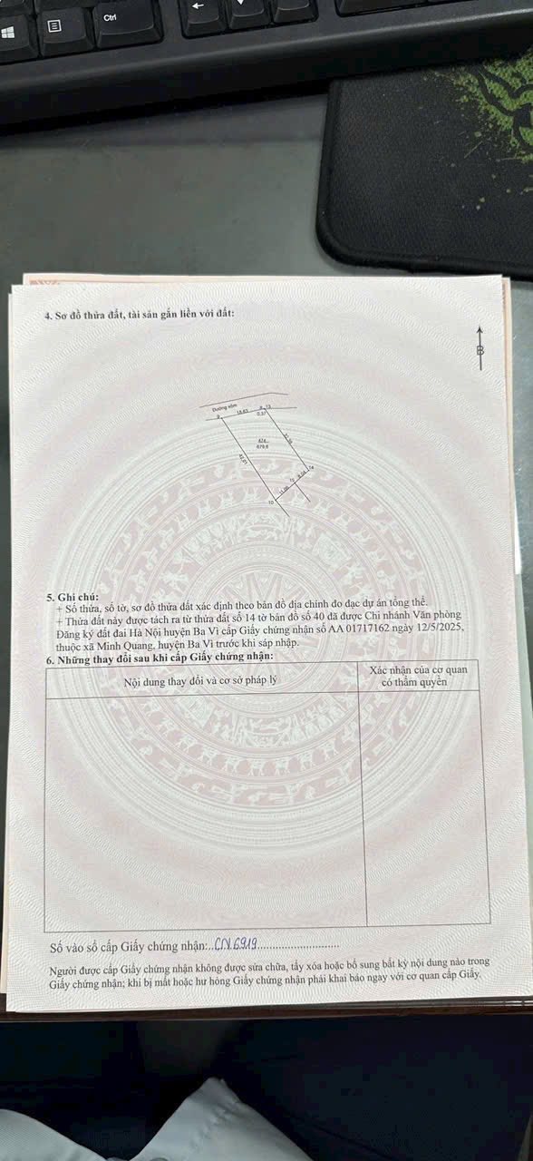 Đất thổ cư 300m² tại Minh Quang, Ba Vì 679m² giá 2 tỷ - Bán gấp chính chủ!