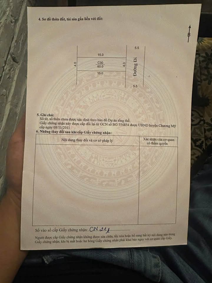 Đất Tái Định Cư Văn Mỹ, Chương Mỹ 60m² giá 1 tỷ - Đầu tư sinh lời ngay!