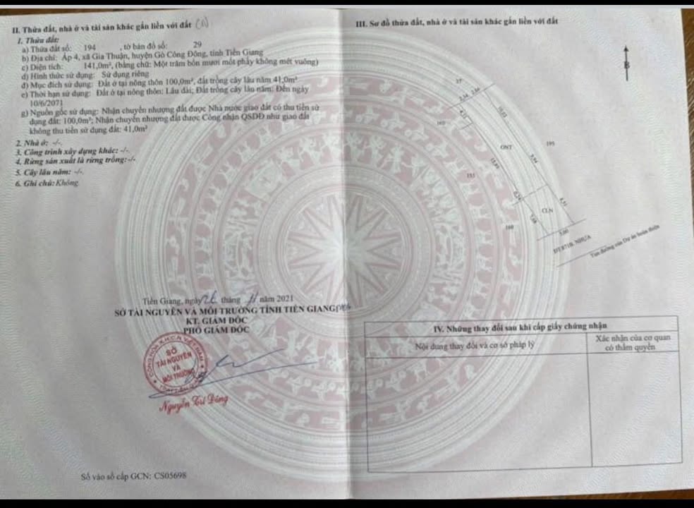 Đất nền mặt tiền DT871B, xã Gia Thuận, 141m² giá 1.5 tỷ - Đầu tư sinh lời ngay!