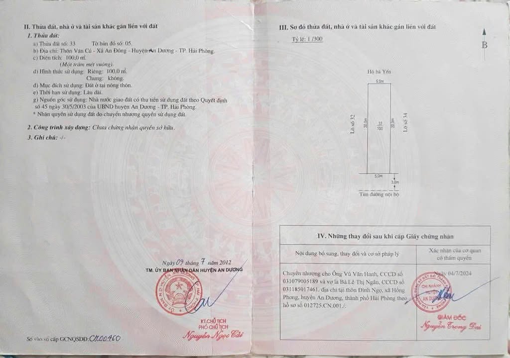 Lô đất đẹp 100m² tại đường Máng Nước, An Đồng, An Dương, Hải Phòng - Cơ hội vàng cho đầu tư!