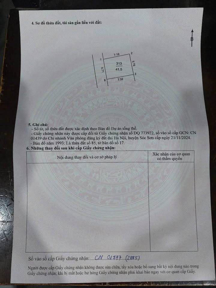 Căn hộ CC Hiền Lương - Sóc Sơn 41,5m² giá 1,5 tỷ - Đường thông ô tô tiện lợi!