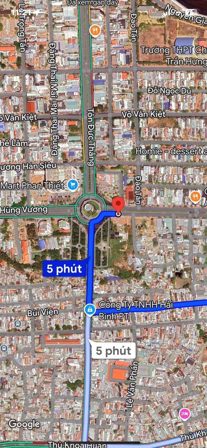 Đất thổ cư mặt tiền Hùng Vương - Phú Thủy - 100m² giá 22 tỷ - Cơ hội đầu tư tuyệt vời!