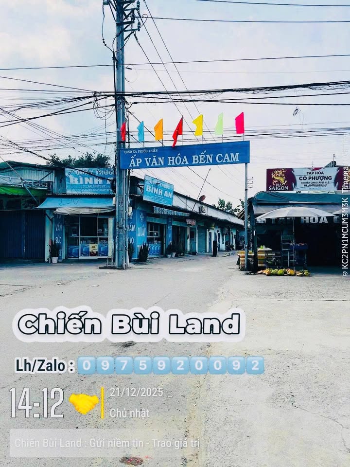 Đất nền Ấp Bến Cam, Nhơn Trạch, 114.5m² giá 2 tỷ - Sổ hồng riêng, pháp lý rõ ràng!