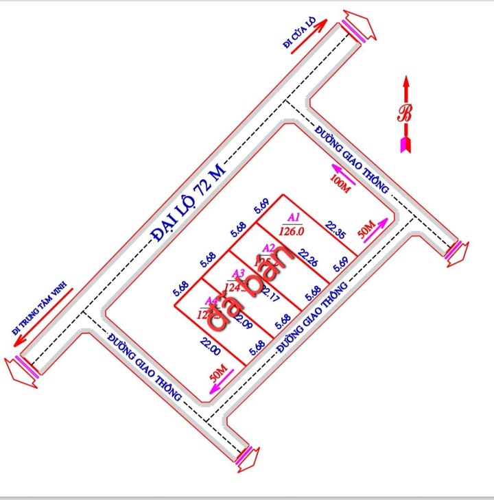 Đất nền Nghi Phong Vinh 126m² giá 3.9 tỷ - Đường nhựa thông thoáng