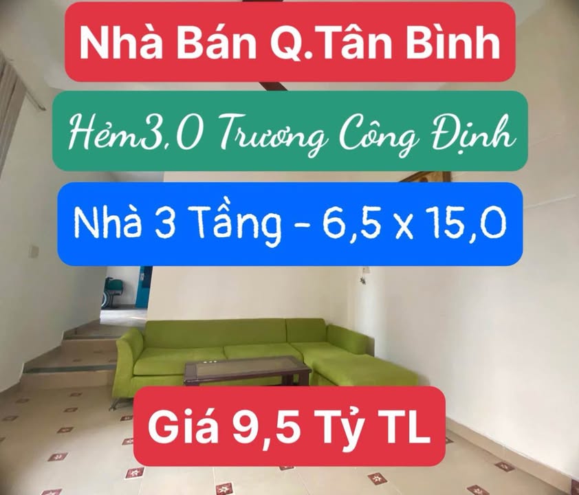 Nhà phố Tân Bình 98m² giá 9.5 tỷ - Hẻm 3.5m, thiết kế hiện đại, chính chủ!