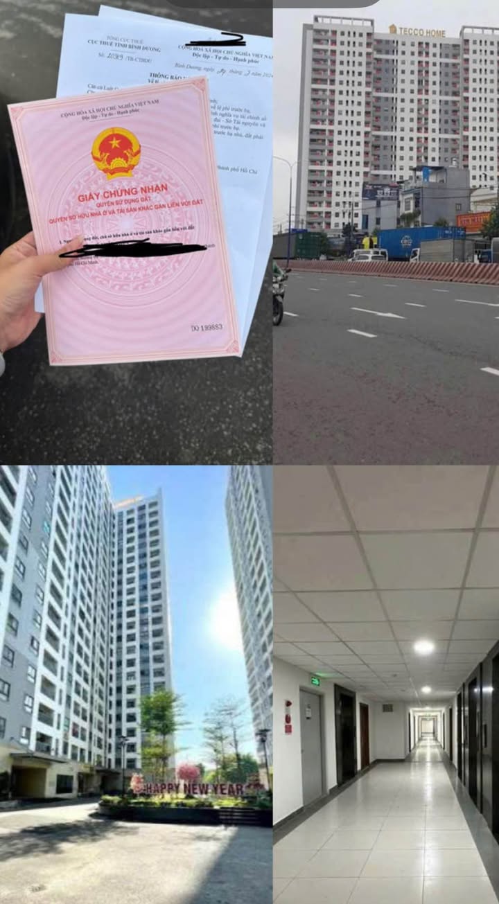 Chung cư Tecco Home An Phú 58m² giá 1.8 tỷ - Full nội thất, sổ hồng chính chủ!