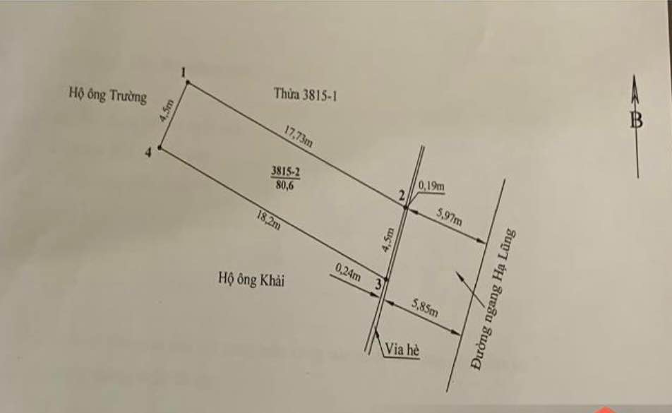 Đất mặt đường Hạ Lũng, Đằng Hải 80.6m² giá 6.2 tỷ - Vị trí đắc địa, phát triển mạnh!