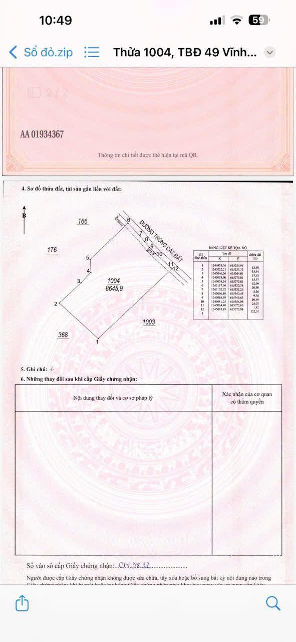 Đất nền Vĩnh Hòa Phú Giáo 86000m² giá 6.5 tỷ - Mặt tiền đường lớn, giao thông thuận lợi!