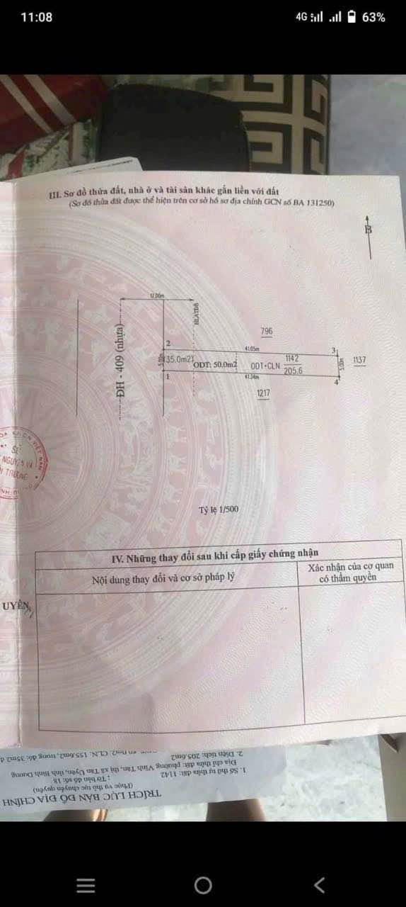 Đất nền Vĩnh Tân 205m² giá 2.7 tỷ - Mặt tiền đường DH409, kinh doanh sầm uất!