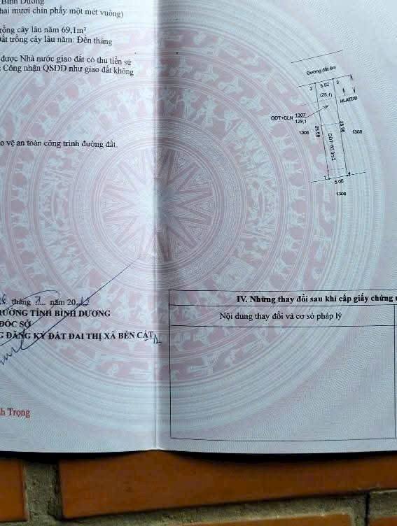 Đất nền Hòa Lợi Bến Cát 130m² giá 1.8 tỷ - Đường thông thoáng, gần KCN