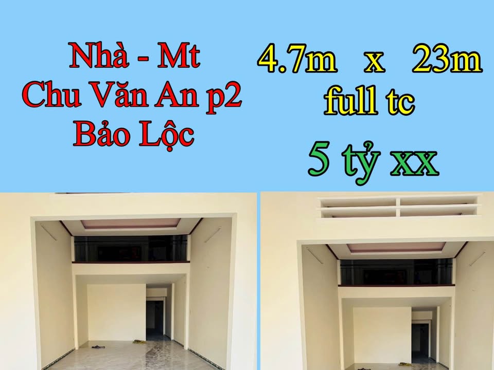Nhà mặt tiền Chu Văn An, Bảo Lộc 108.1m² giá 5 tỷ - Kinh doanh sầm uất!
