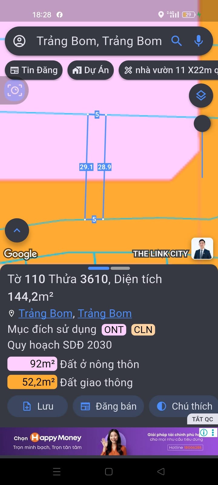 Nhà phố mặt tiền đường nhựa Quảng Tiến, Trảng Bom 144m² - Cơ hội đầu tư sinh lời!