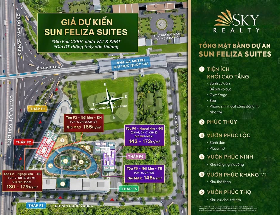 Căn hộ 3 phòng ngủ F6 Bắc Từ Liêm 100m² giá 16.4 tỷ - Đầu tư sinh lời ngay!