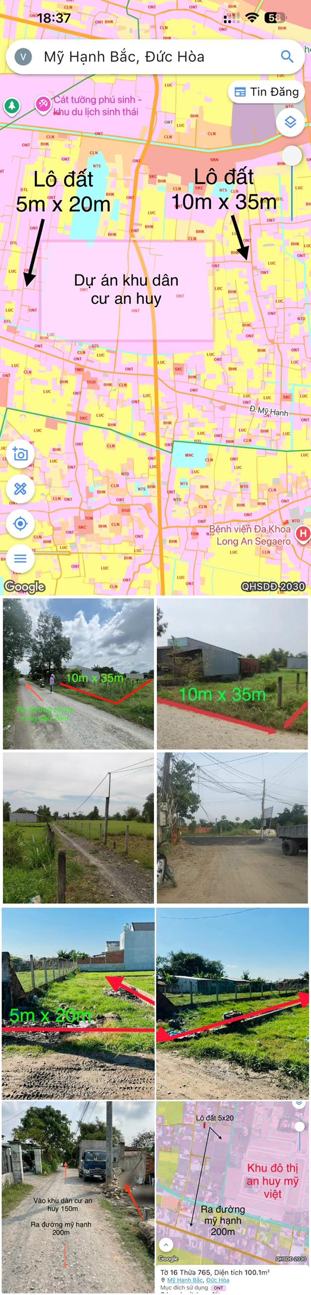 Đất thổ cư Mỹ Hạnh Bắc 100m² giá 1.9 tỷ - Đầu tư sinh lời ngay!