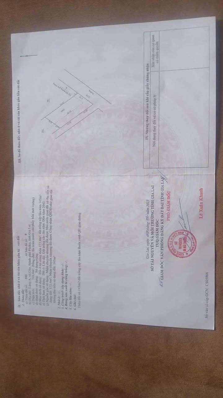 Đất nền góc 2 mặt tiền tại xã Gào, Pleiku - Diện tích 288m² giá chỉ 780 triệu!