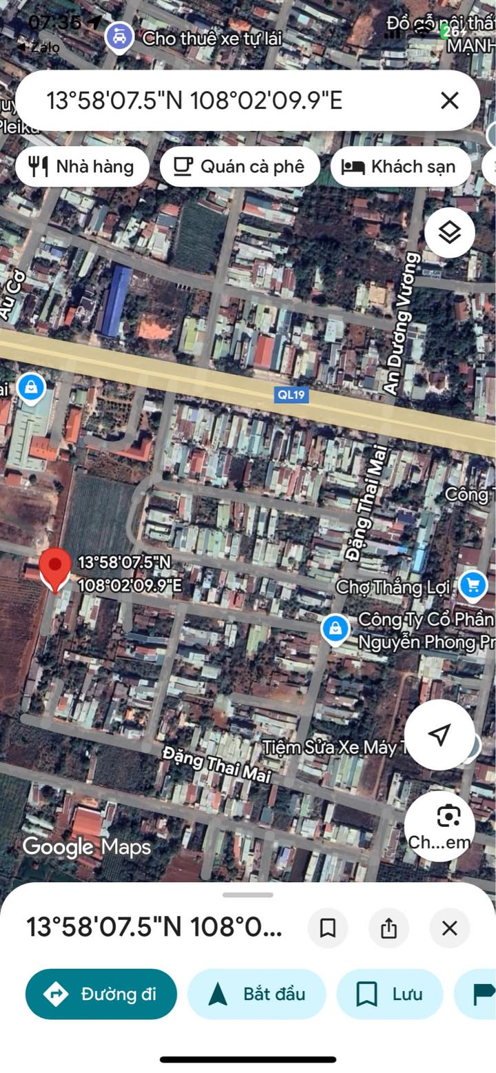 Đất nền thổ cư 461.5m² tại Đặng Thai Mai, Pleiku - Nở hậu, giá chỉ 1.5 tỷ!